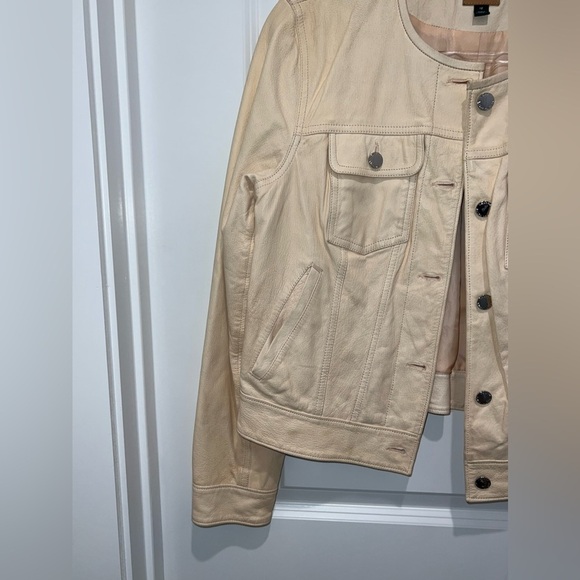 Lauren Ralph Lauren Lambskin Leather Jacket Size 12 - Picture 12 of 15